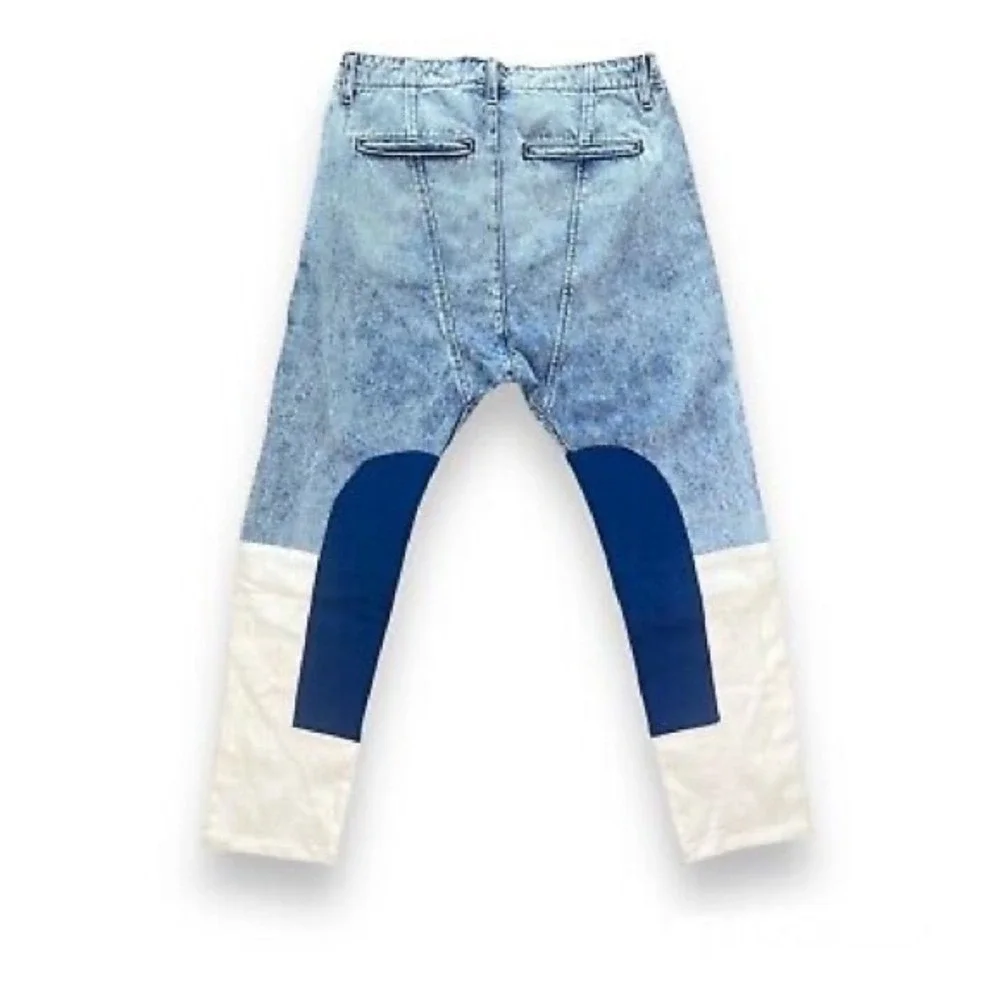 Free People x Sandrine Rose Womens Hi Waist Patch Jeans, Size‎ 27, NWT